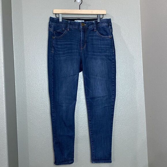Wit & Wisdom 'Ab'Solution High Waist Skinny Ankle Jeans Dark Indigo Wash - Picture 13 of 14